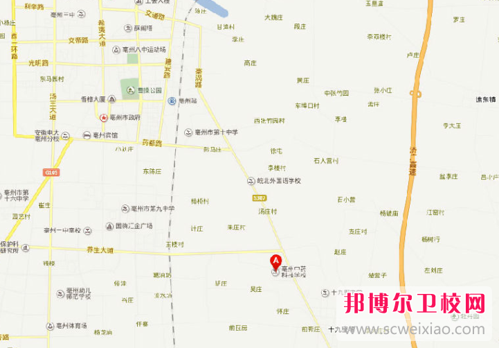 亳州中藥科技學校地址在哪里，哪個地區(qū)，哪個城市?