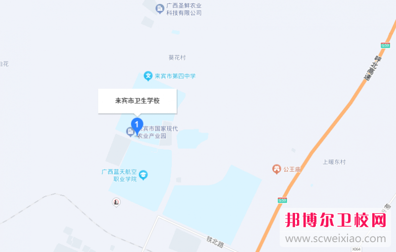 來賓市衛(wèi)生學(xué)校地址在哪里，哪個(gè)地區(qū)，哪個(gè)城市?