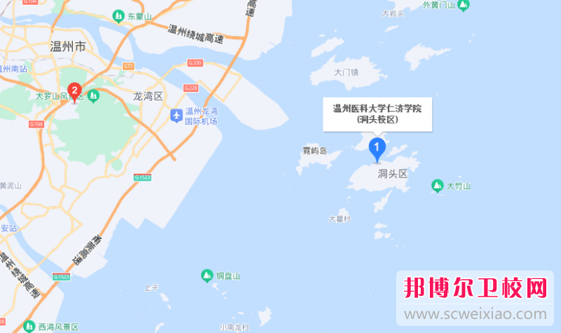 溫州醫(yī)科大學仁濟學院地址在哪里，哪個地區(qū)，哪個城市?